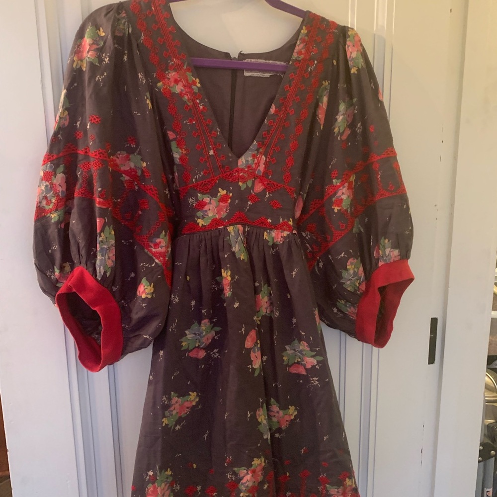 Free People Puffy Sleeve Dress